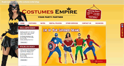 Desktop Screenshot of costumesempire.com